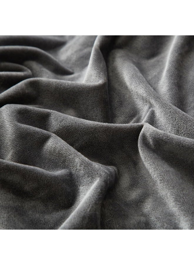 SE SOFTEXLY Velvet Sage Green Duvet Cover King Size, Soft Flannel Duvet Cover with Zipper Solid Breathable Silk Velour Comforter Cover, Cozy Winter Duvet Cover Set with 2 Pillowcases, 90" x 104" - Image 3